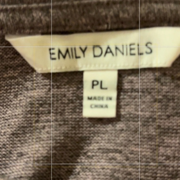 Emily Daniels Women’s 3/4 Sleeve Top Shirt With Bling Silver Print Size L P - Picture 16 of 16